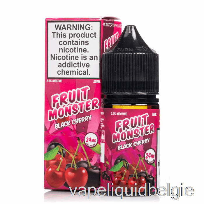 Vape Vloeibare Zwarte Kers - Fruitmonsterzouten - 30 Ml 24 Mg